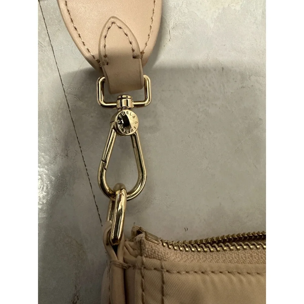 Furla Crossbody Bag Nylon and Leather With Logo